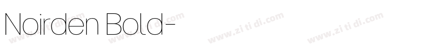 Noirden Bold字体转换 Noirden Bold字体转换